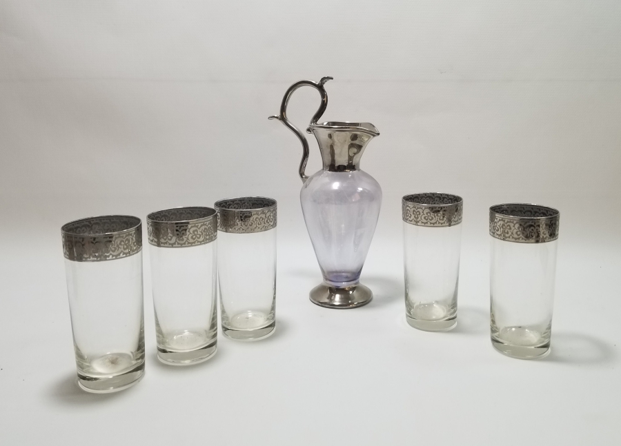 GÜMÜŞ SIVAMA İŞÇİLİKLİ ŞERBET TAKIMI