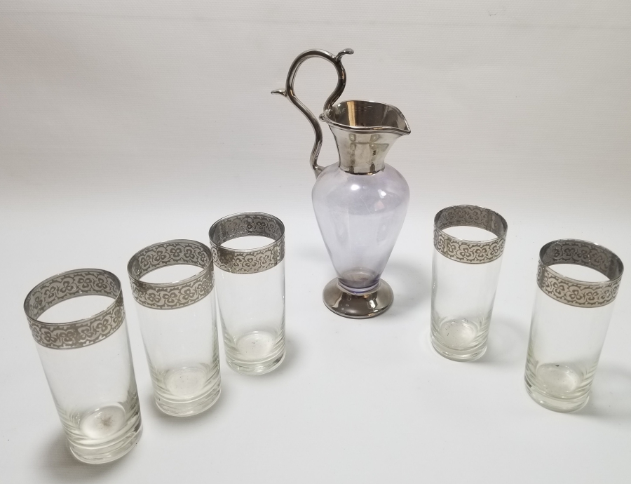 GÜMÜŞ SIVAMA İŞÇİLİKLİ ŞERBET TAKIMI