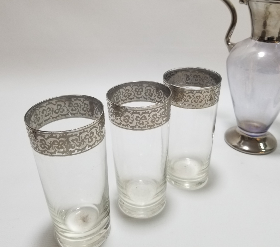 GÜMÜŞ SIVAMA İŞÇİLİKLİ ŞERBET TAKIMI