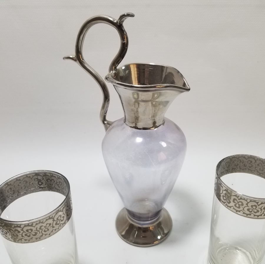 GÜMÜŞ SIVAMA İŞÇİLİKLİ ŞERBET TAKIMI