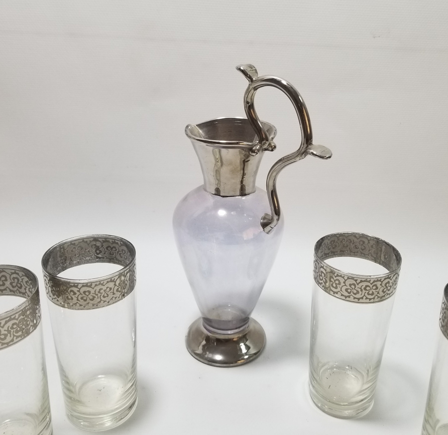 GÜMÜŞ SIVAMA İŞÇİLİKLİ ŞERBET TAKIMI