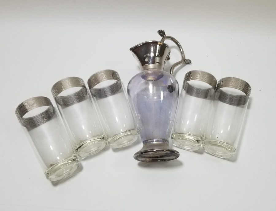 GÜMÜŞ SIVAMA İŞÇİLİKLİ ŞERBET TAKIMI