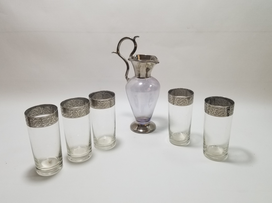 GÜMÜŞ SIVAMA İŞÇİLİKLİ ŞERBET TAKIMI