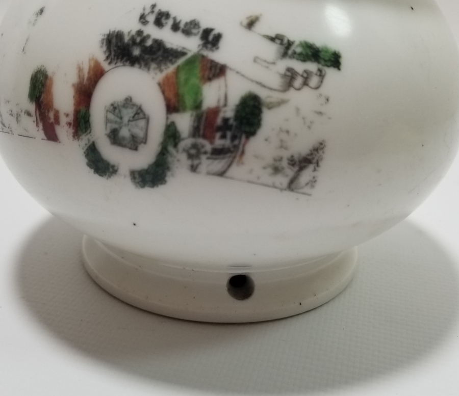 1. DÜNYA SAVAŞI DÖNEMİ ÜÇLÜ İTTİFAK KAPAKLI PORSELEN MACUNLUK