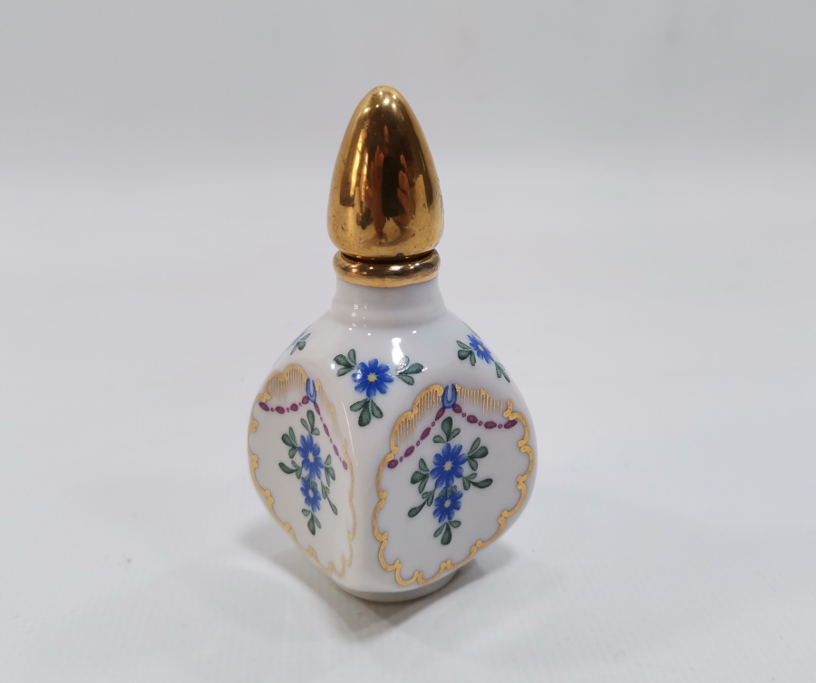 ÜZERİ ALTIN VARAKLI ANTİKA PORSELEN LİMOGE KOKULUK