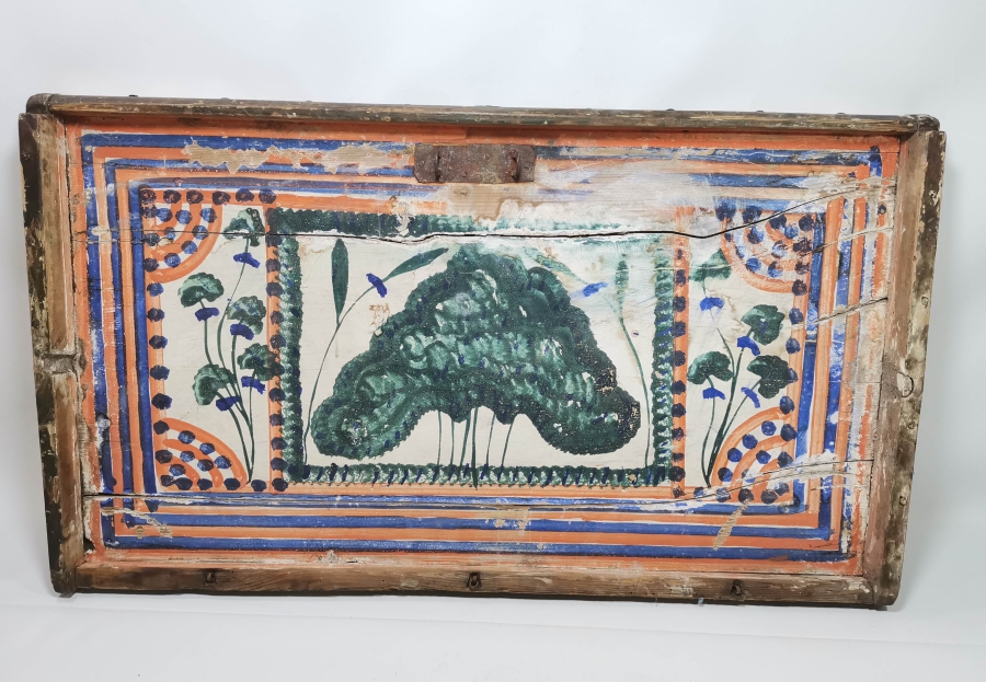 OSMANLI DÖNEMİ EL BOYAMA SANDIK KAPAĞI