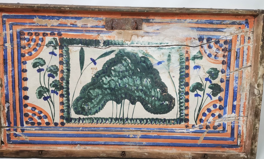 OSMANLI DÖNEMİ EL BOYAMA SANDIK KAPAĞI