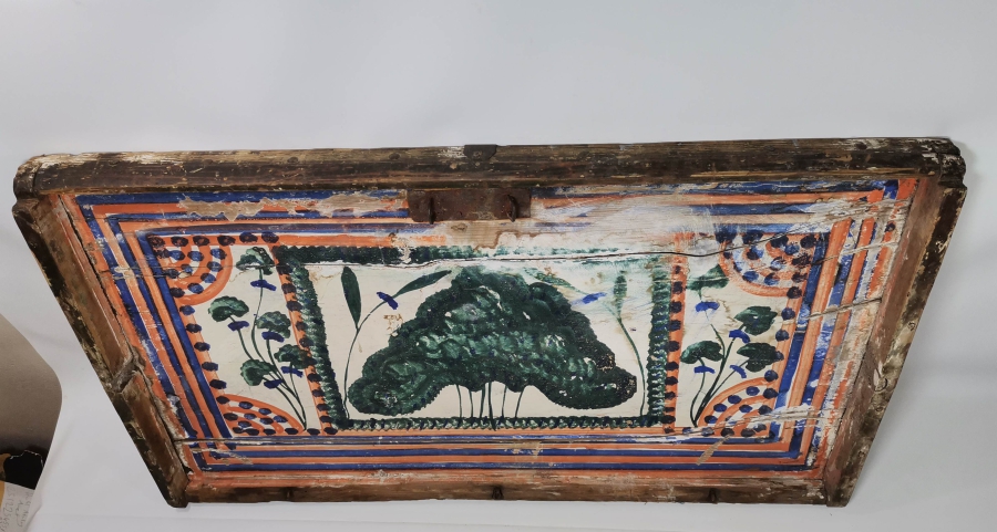 OSMANLI DÖNEMİ EL BOYAMA SANDIK KAPAĞI