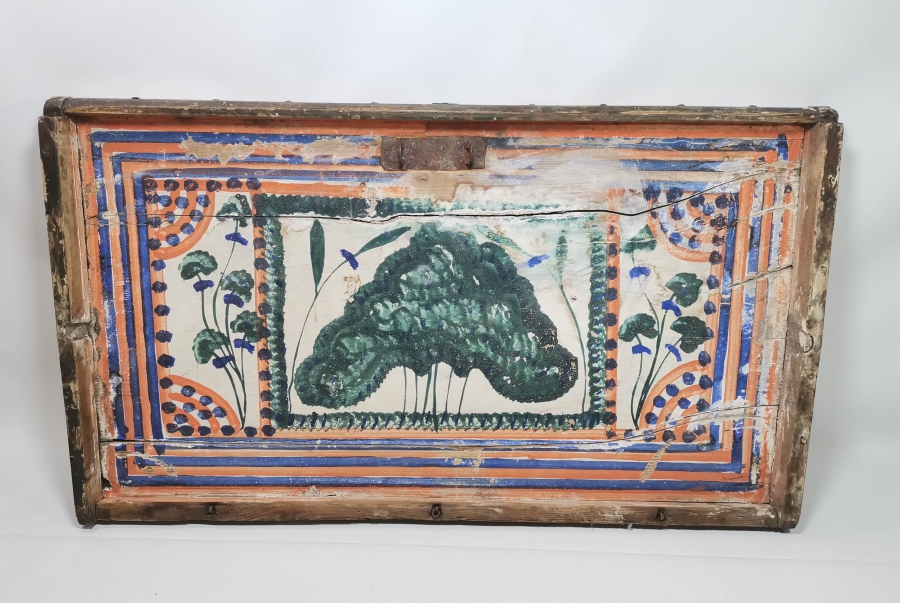 OSMANLI DÖNEMİ EL BOYAMA SANDIK KAPAĞI