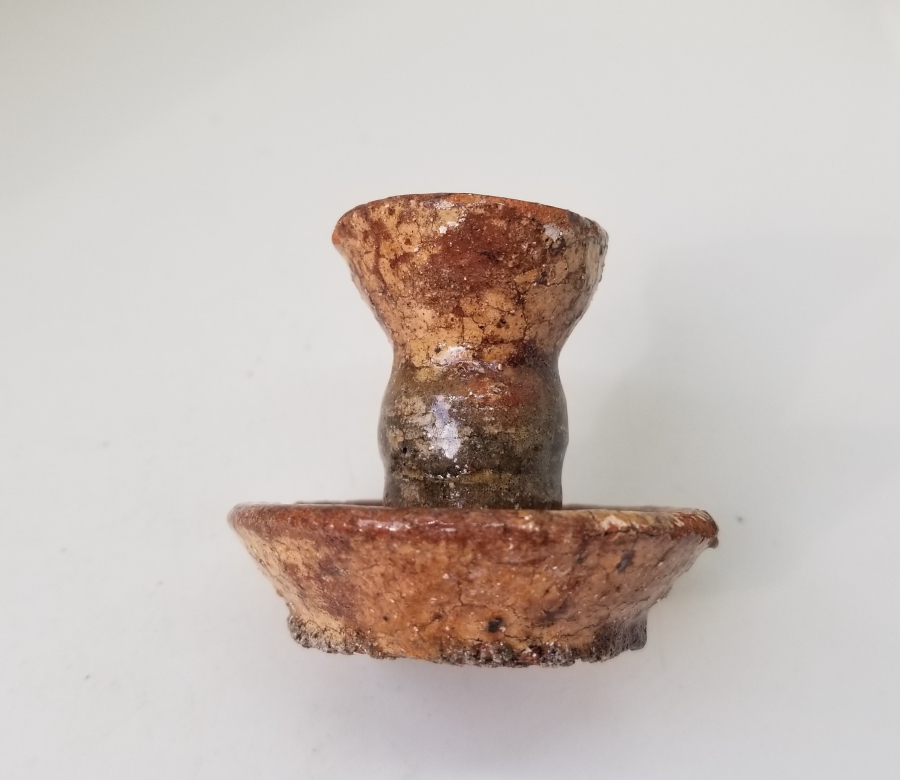 OSMANLI DÖNEMİ EL YAPIMI ADA İŞİ SIRLI MİNYATÜR MUMLUK