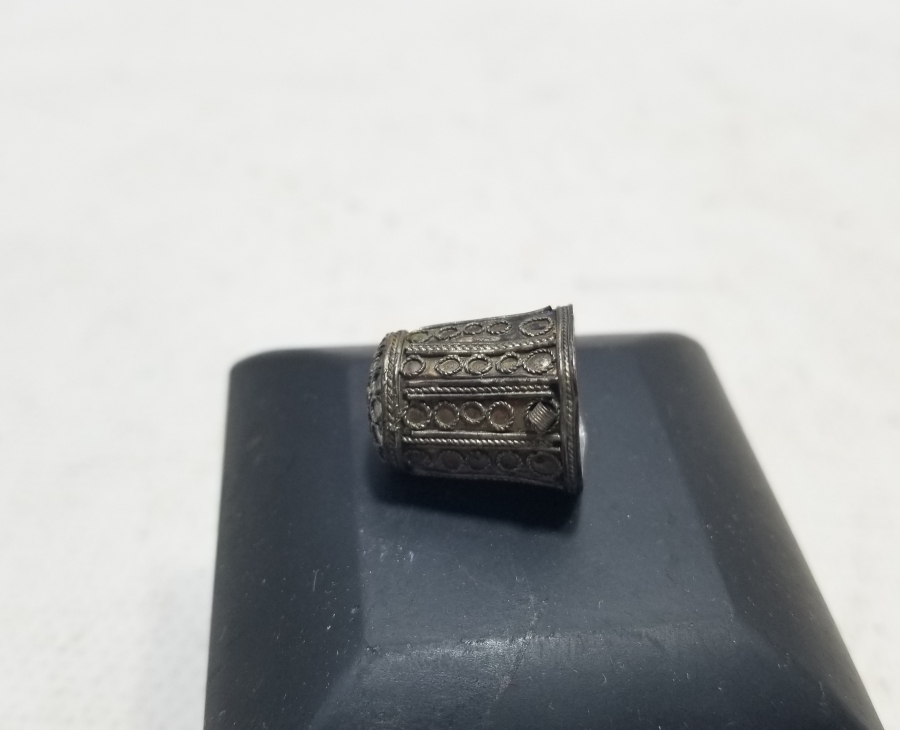 GÜHERZE İŞÇİLİKLİ OSMANLI DÖNEMİ GÜMÜŞ TERZİ YÜKSÜĞÜ