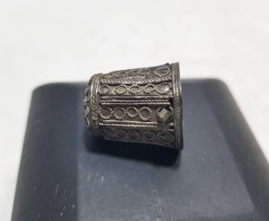 GÜHERZE İŞÇİLİKLİ OSMANLI DÖNEMİ GÜMÜŞ TERZİ YÜKSÜĞÜ