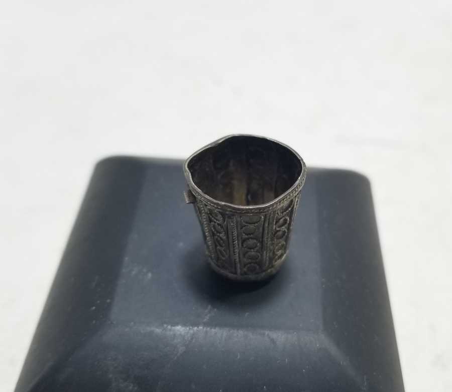 GÜHERZE İŞÇİLİKLİ OSMANLI DÖNEMİ GÜMÜŞ TERZİ YÜKSÜĞÜ