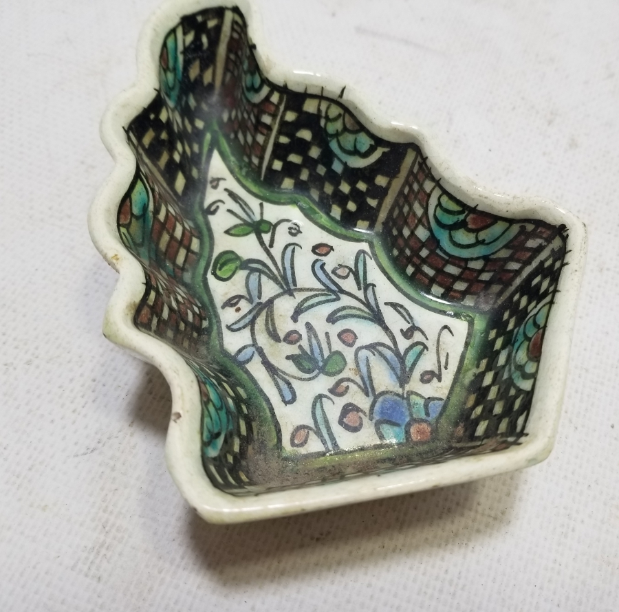 OSMANLI DÖNEMİ KUBBELİ FORMLU EL BOYAMA KÜTAHYA HURMALIK - İFTARİYELİK