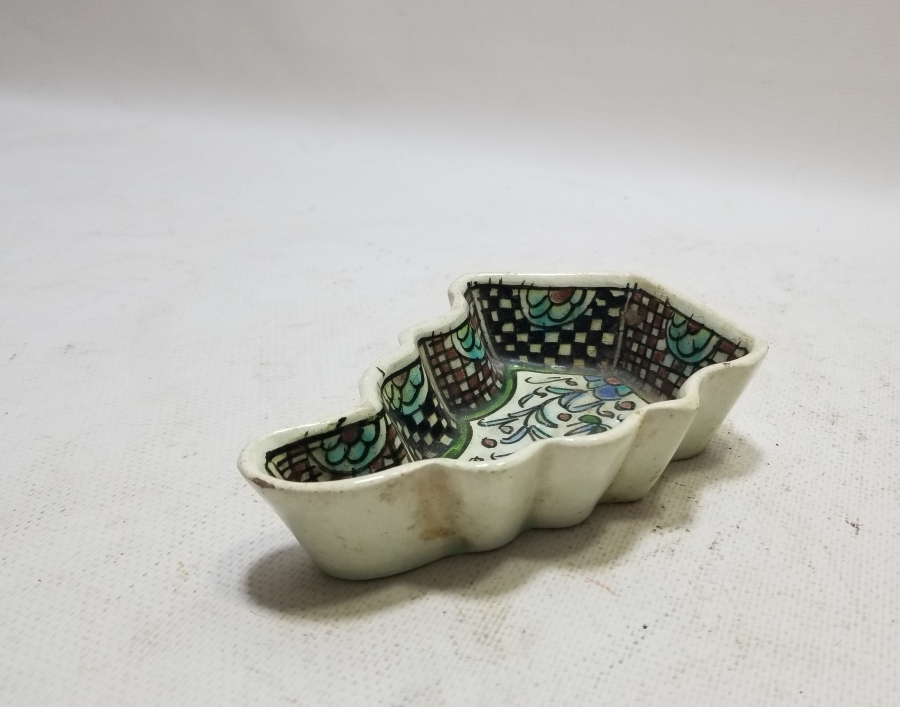 OSMANLI DÖNEMİ KUBBELİ FORMLU EL BOYAMA KÜTAHYA HURMALIK - İFTARİYELİK