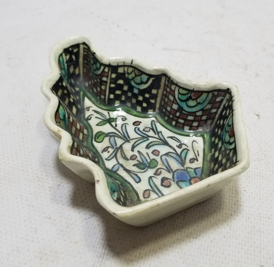 OSMANLI DÖNEMİ KUBBELİ FORMLU EL BOYAMA KÜTAHYA HURMALIK - İFTARİYELİK