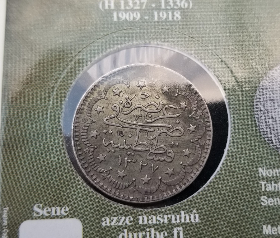 SULTAN MEHMET REŞAD HAN DÖNEMİ GÜMÜŞ 5 KURUŞ MECİDİYE