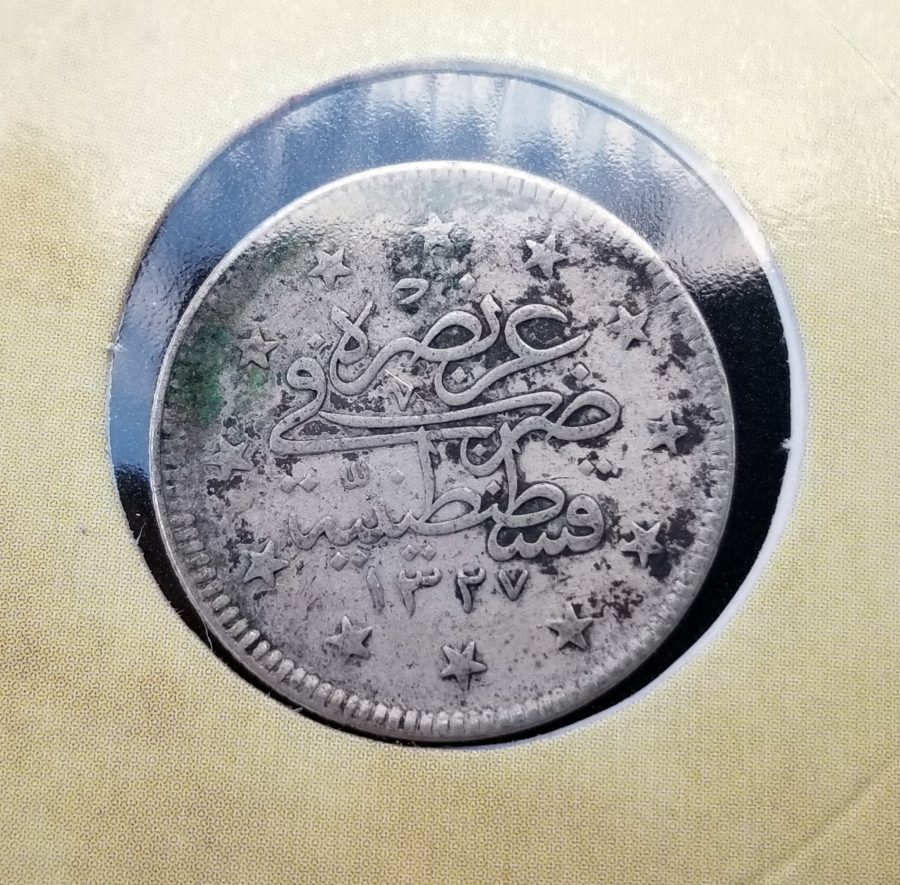 SULTAN MEHMET REŞAT HAN DÖNEMİ GÜMÜŞ 2 KURUŞ MECİDİYE