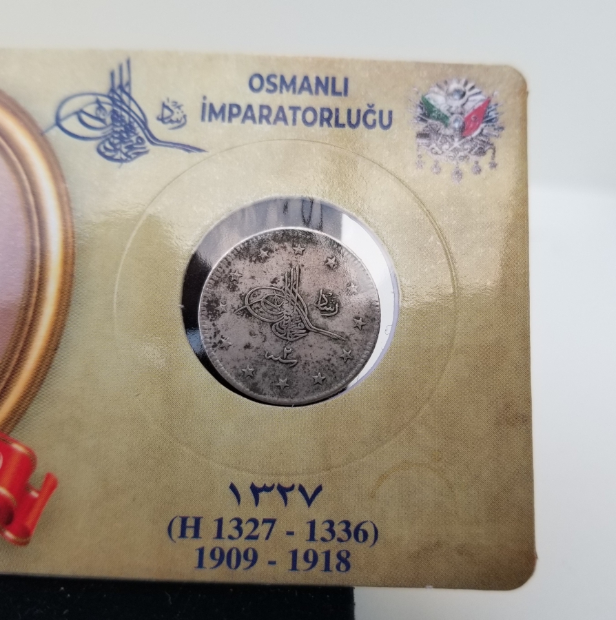 SULTAN MEHMET REŞAT HAN DÖNEMİ GÜMÜŞ 2 KURUŞ MECİDİYE