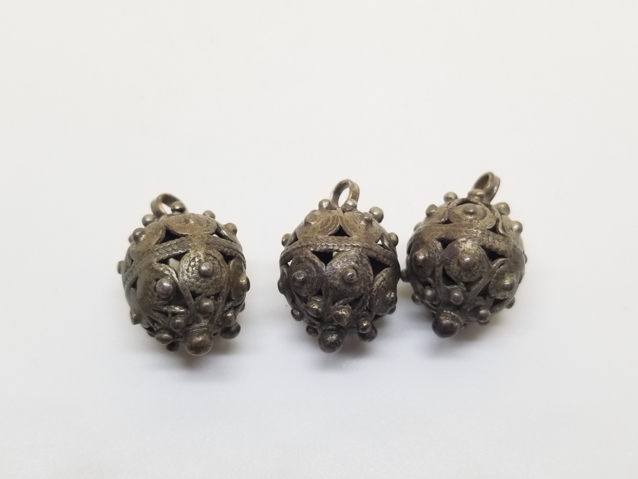 OSMANLI DÖNEMİ TELKARİ İŞÇİLİKLİ ÇOK NADİR KÖSTEK TOPLARI / KOZALARI