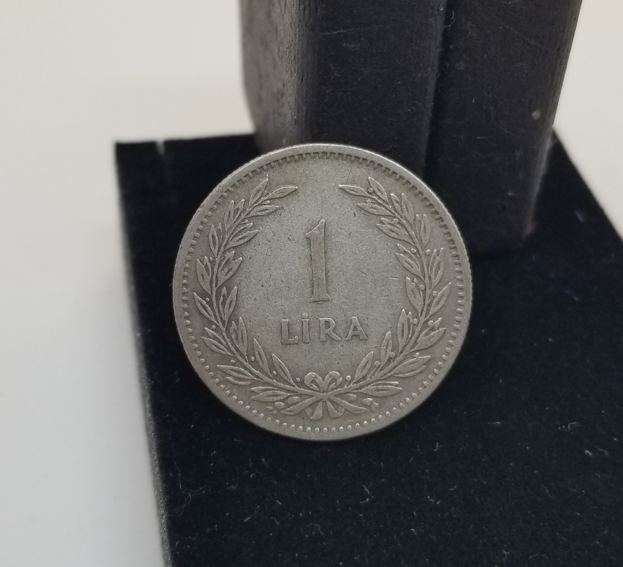 1948 YILI GÜMÜŞ 1 LİRA - TÜRKİYE CUMHURİYETİ'NİN TEDAVULDEKİ SON GÜMÜŞ PARASI