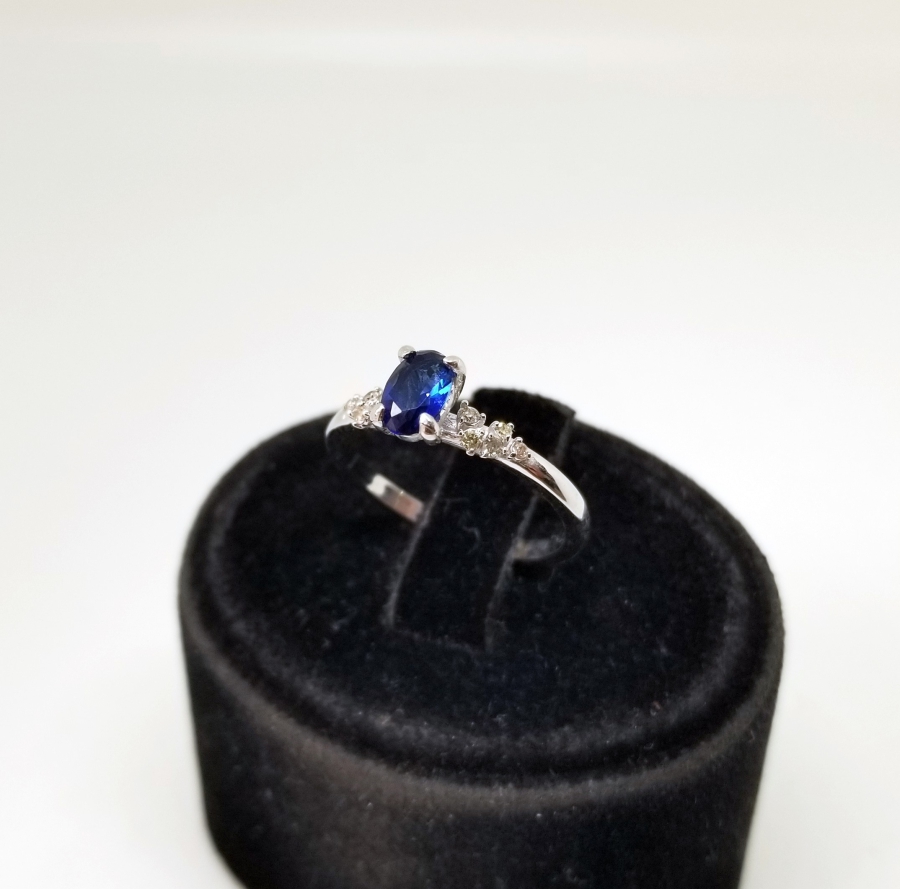 SAFİR VE PIRLANTA TAŞLI YÜZÜK