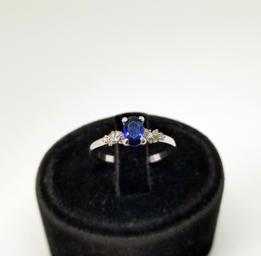 SAFİR VE PIRLANTA TAŞLI YÜZÜK