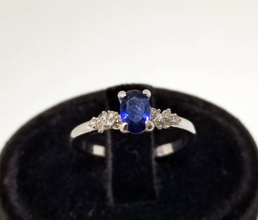 SAFİR VE PIRLANTA TAŞLI YÜZÜK