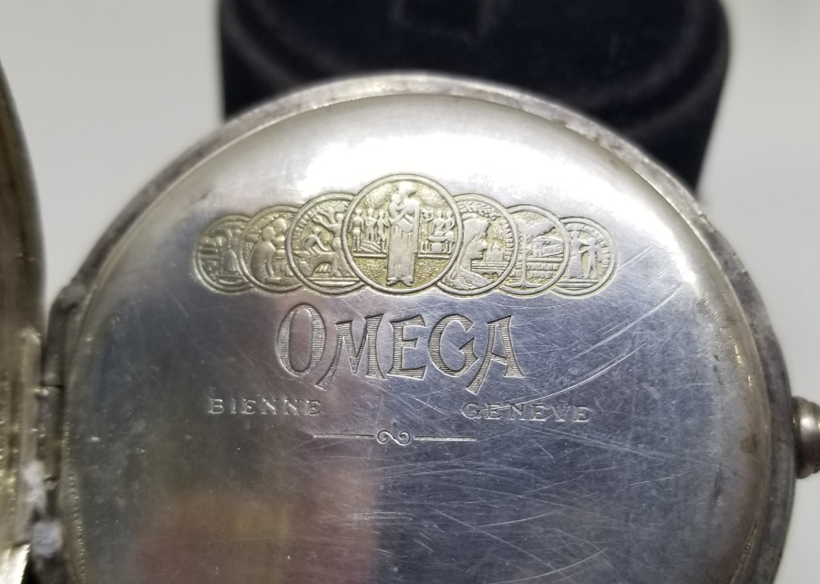 ANTİKA GÜMÜŞ OMEGA CEP SAATİ KASASI