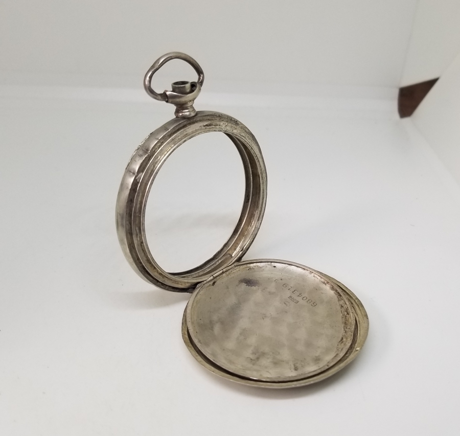 ANTİKA GÜMÜŞ OMEGA CEP SAATİ KASASI