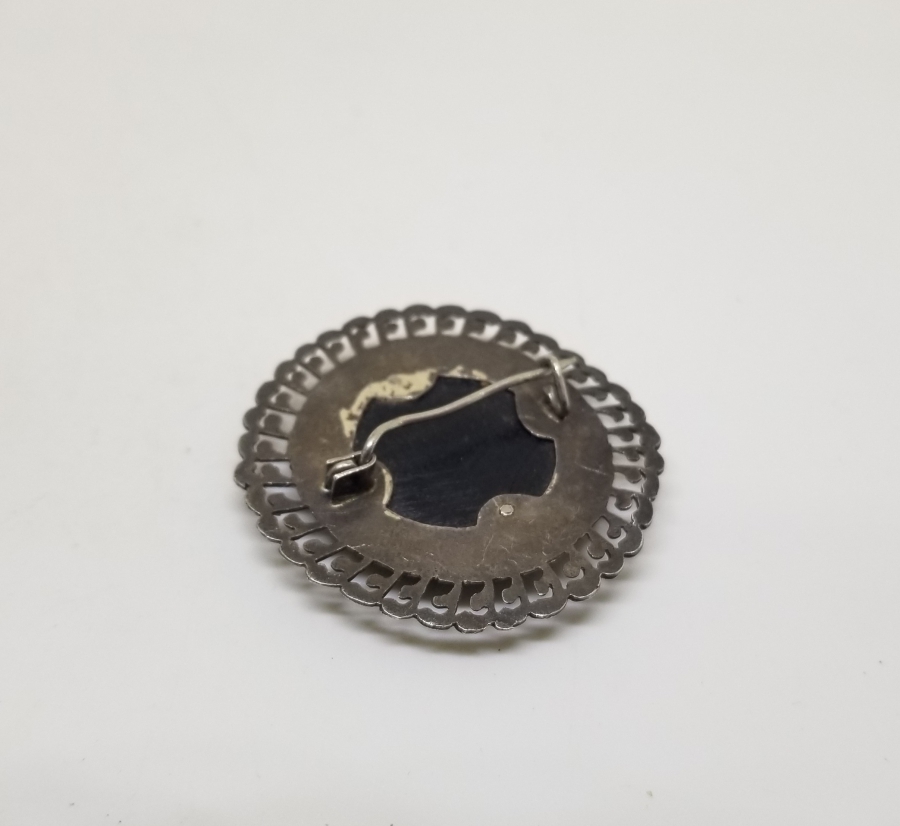 OSMANLI DÖNEMİ OLTU TAŞLI ÖZEL YAPIM GÜMÜŞ BROŞ