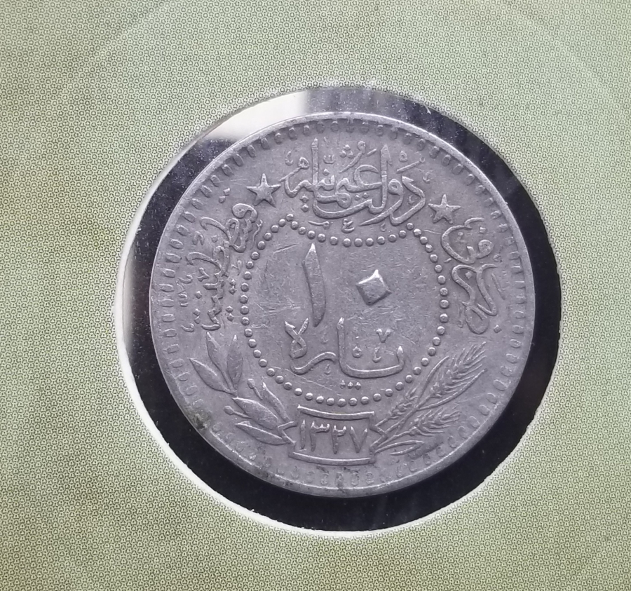 MEHMED REŞAD HAN DÖNEMİ KAPAMASINDA NİKEL 10 PARA