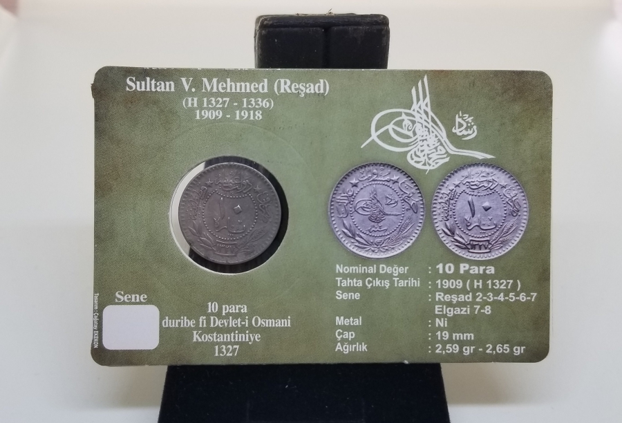 MEHMED REŞAD HAN DÖNEMİ KAPAMASINDA NİKEL 10 PARA