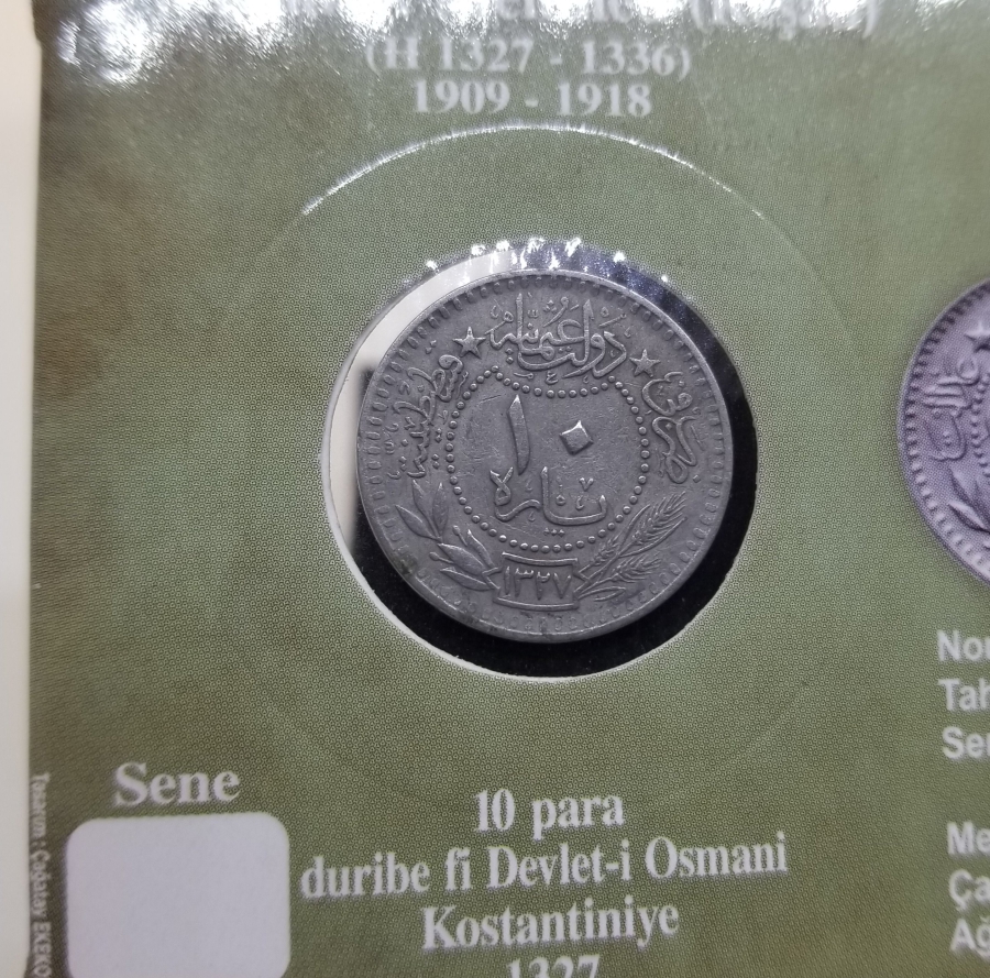 MEHMED REŞAD HAN DÖNEMİ KAPAMASINDA NİKEL 10 PARA