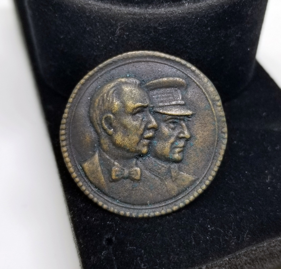 MUSTAFA KEMAL ATATÜRK VE İSMET İNÖNÜ GÖRSELLİ ANTİKA MADALYON