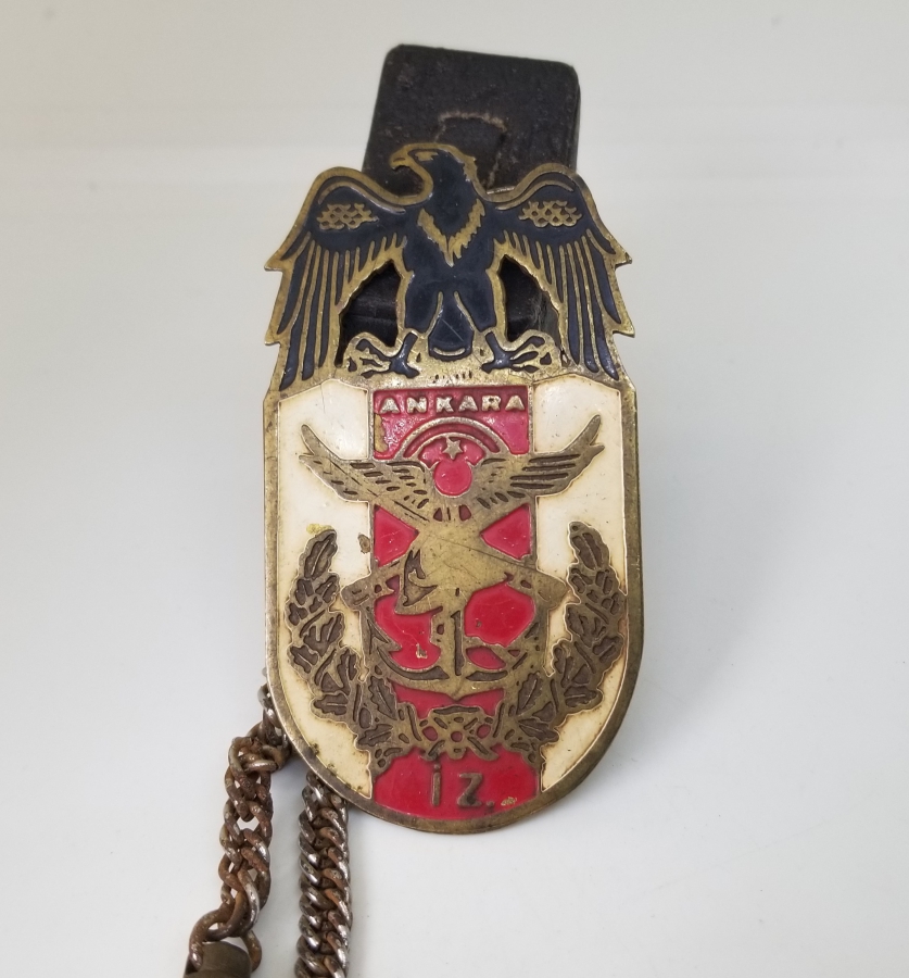 ÜZERİ MİNE İŞÇİLİKLİ ANTİKA ASKERİ KOKART