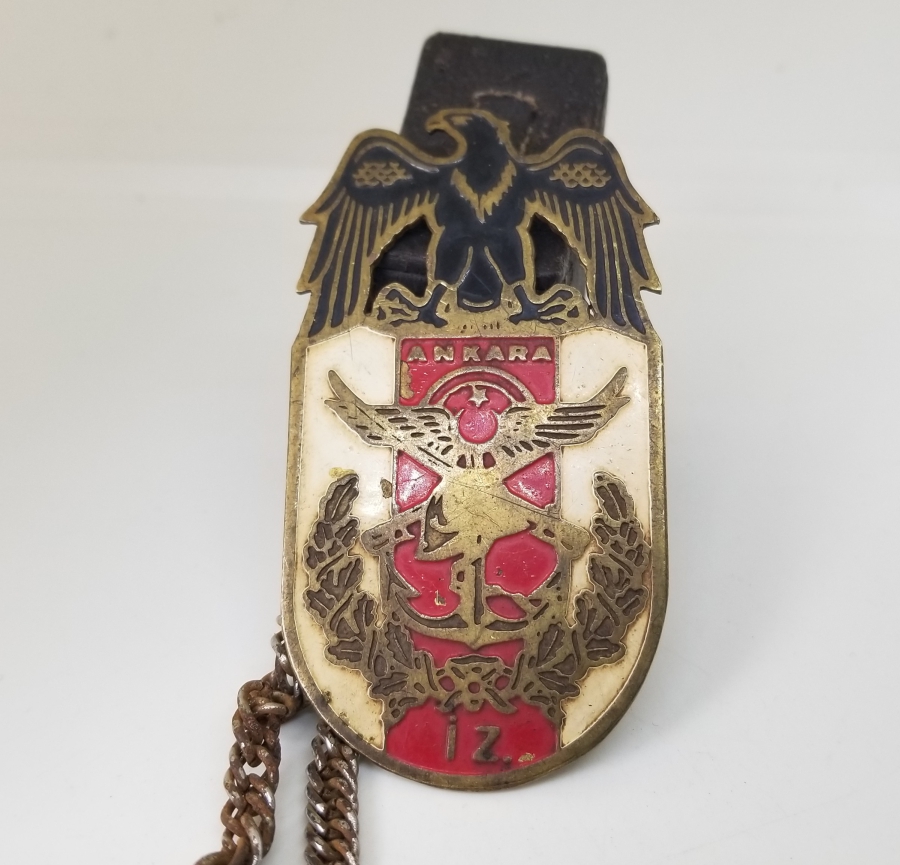 ÜZERİ MİNE İŞÇİLİKLİ ANTİKA ASKERİ KOKART