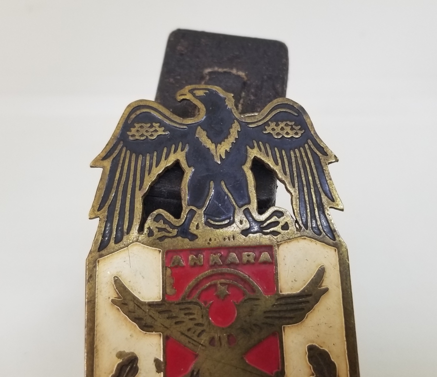 ÜZERİ MİNE İŞÇİLİKLİ ANTİKA ASKERİ KOKART