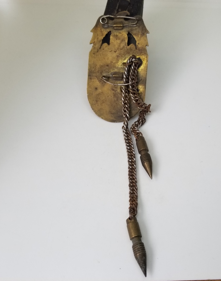 ÜZERİ MİNE İŞÇİLİKLİ ANTİKA ASKERİ KOKART