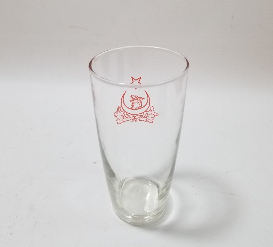 CUMHURİYET BAŞLARI ÇOK NADİR ÜZERİ BOZKURT VE AY YILDIZLI BARDAK