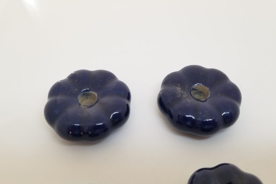 ÜZERİ EL BOYAMA OSMANLI DÖNEMİ PORSELEN ÇEKMECE KULPLARI LOTU