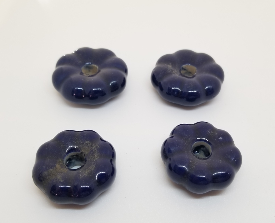 ÜZERİ EL BOYAMA OSMANLI DÖNEMİ PORSELEN ÇEKMECE KULPLARI LOTU