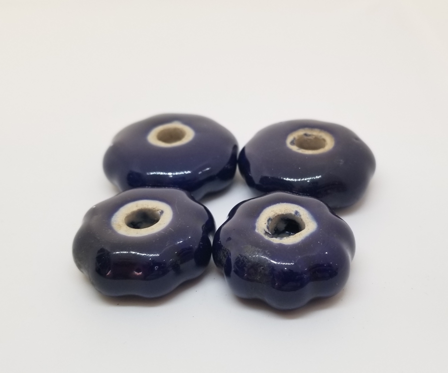 ÜZERİ EL BOYAMA OSMANLI DÖNEMİ PORSELEN ÇEKMECE KULPLARI LOTU