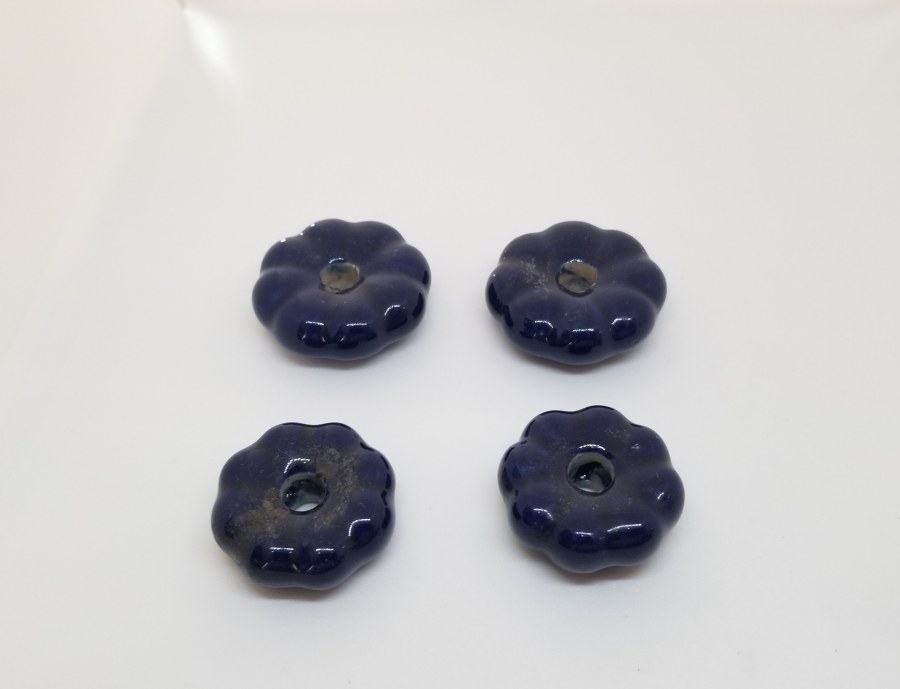 ÜZERİ EL BOYAMA OSMANLI DÖNEMİ PORSELEN ÇEKMECE KULPLARI LOTU