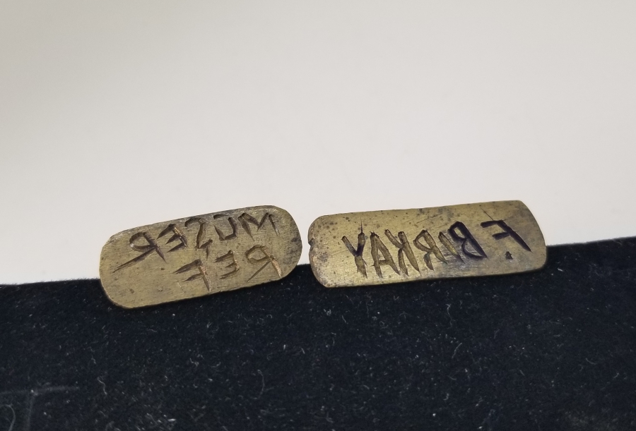 CUMHURİYET BAŞLARI EL KAZIMA İKİ ADET ANTİKA MÜHÜR