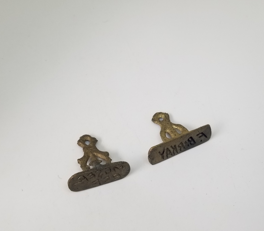 CUMHURİYET BAŞLARI EL KAZIMA İKİ ADET ANTİKA MÜHÜR