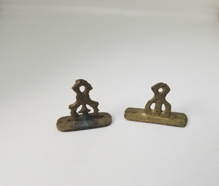 CUMHURİYET BAŞLARI EL KAZIMA İKİ ADET ANTİKA MÜHÜR