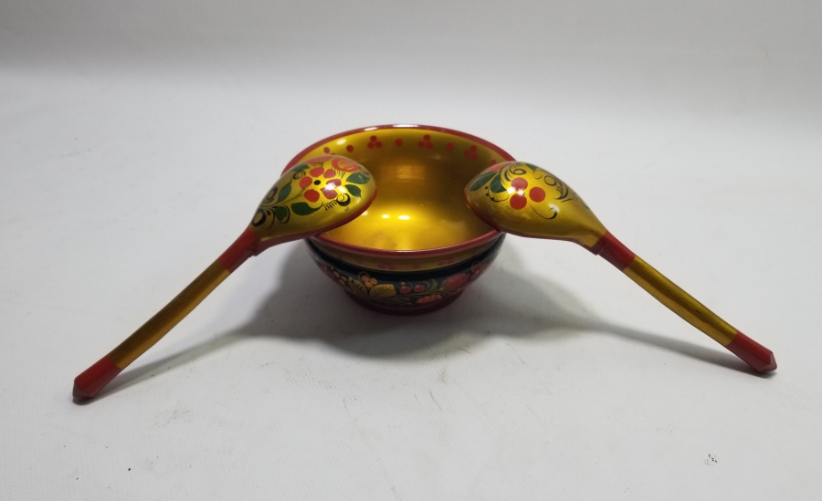 EL BOYAMA ANTİKA LAKE ÇORBA KASESİ