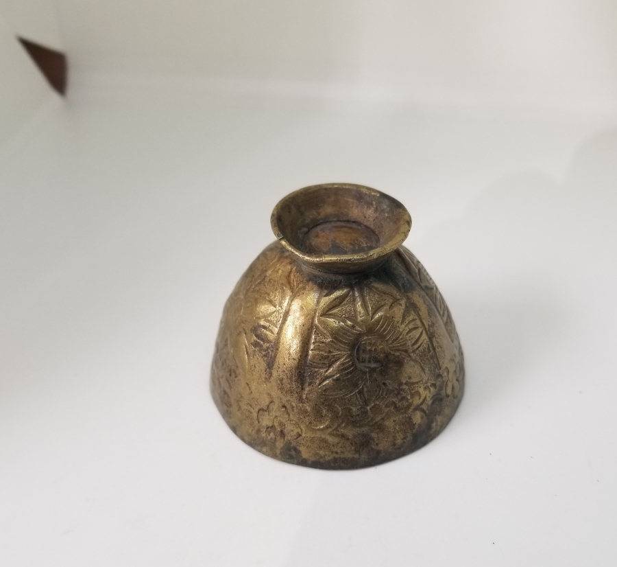 ÜZERİ KABARTMA İŞÇİLİKLİ OSMANLI DÖNEMİ TOMBAK FİNCAN ZARFI