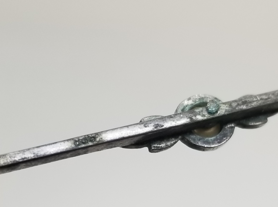 ÖZEL YAPIM ANTİKA AY TAŞI BROŞ